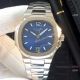 Fake Patek Philippe Nautilus QUARTZ Watches SS Black Face (3)_th.jpg